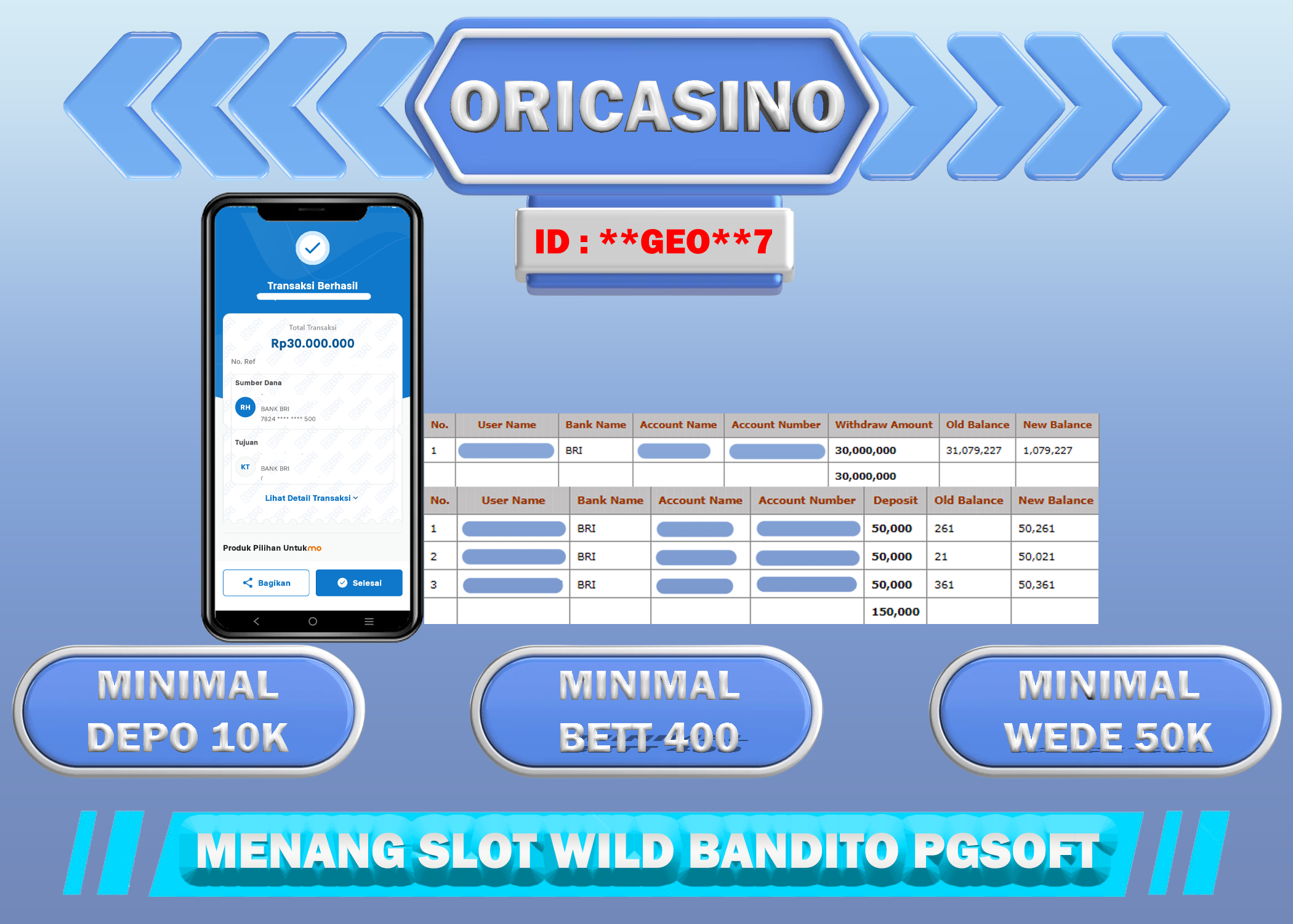 BUKTI KEMENANGAN SLOT WILD BANDIT0 PGS0FT